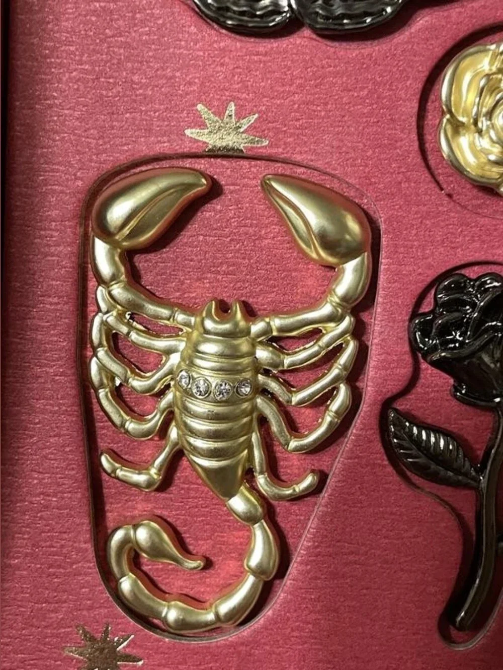 Anthropologie Halloween Candle Pin Charms Scorpion